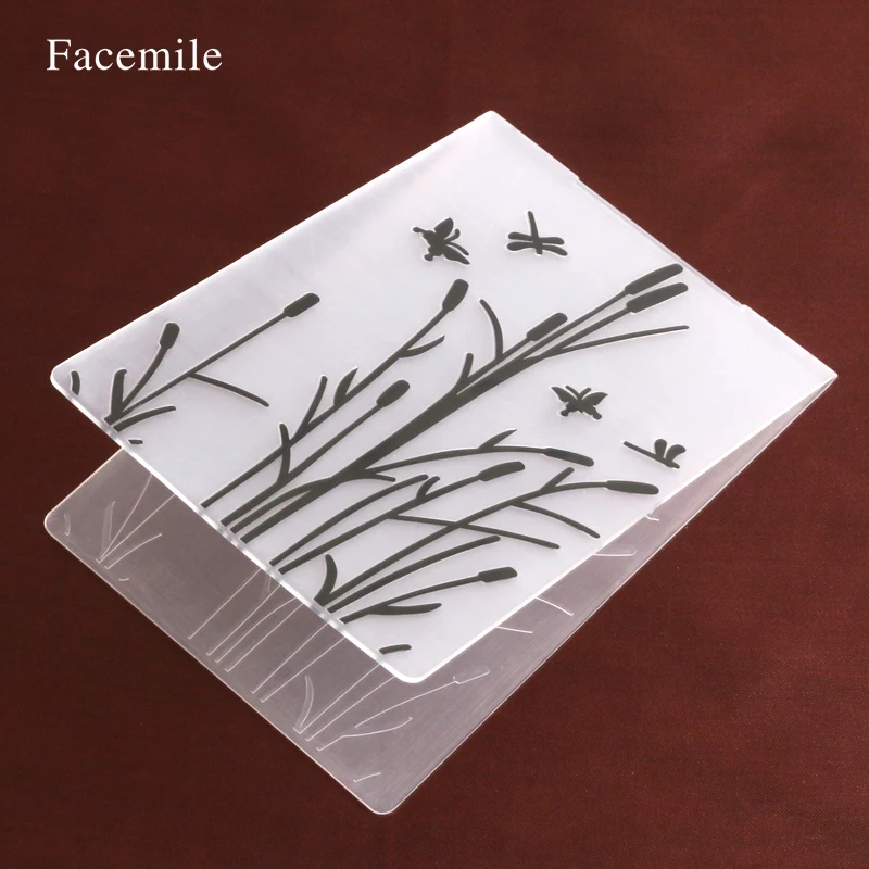 

Dragonfly Butterfly Flower Plastic Template Embossing Folder For Scrapbooking Photo Album Paper Card Wedding Decoration 55028