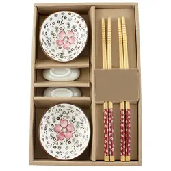 Высокое качество японский Посуда набор керамики суши блюдце набор для двух в подарочной коробке 3 цвета
