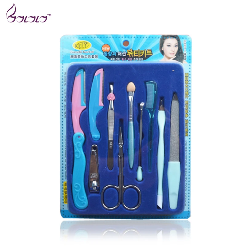 

Rushed Special Offer Nail Polish Free Shipping Manicure Set Feet Care Nail All-round Scissors Tool Tools Kit 10pcs/set