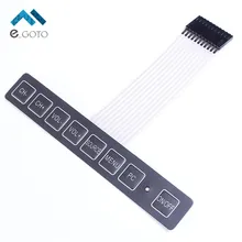 1x8 Matrix Array 8 Key Membrane Switch Keypad Keyboard 1 8 With LED Display Switch Control