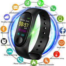 2019 New Smart Wristband Men Women Sports Fitness Smart Bracelet Sleep Heart Rate Monitor Pedometer Smart Watch For Android ios