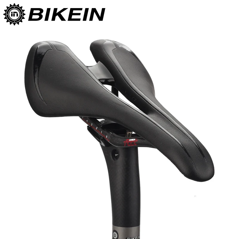 

BIKEIN Cycling Mountain Bike Soft Leather Breathable Saddle Shockproof Road Bike Front Seat Mat Spare Parts For MTB Bicycle 170g