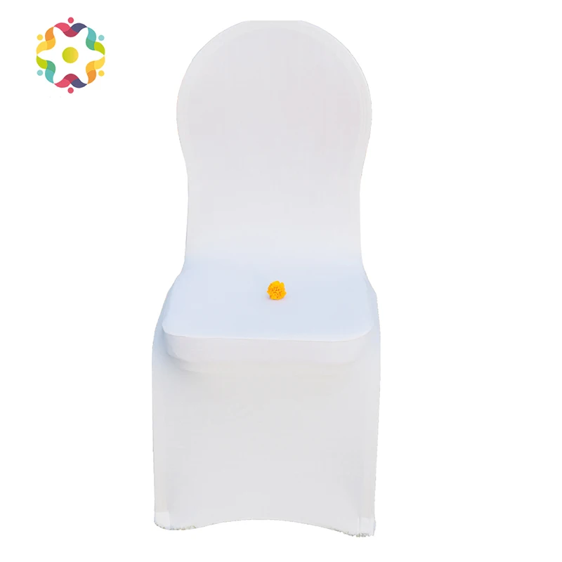 Good White Stretch Universal Polyester Spandex Chaircover Cheap Wedding Chair Covers for Weddings Banquet Restaurant Seat
