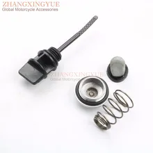 Chinese Scooter moped atv oil dipstick with o ring oil cover spring oil filter for GY6