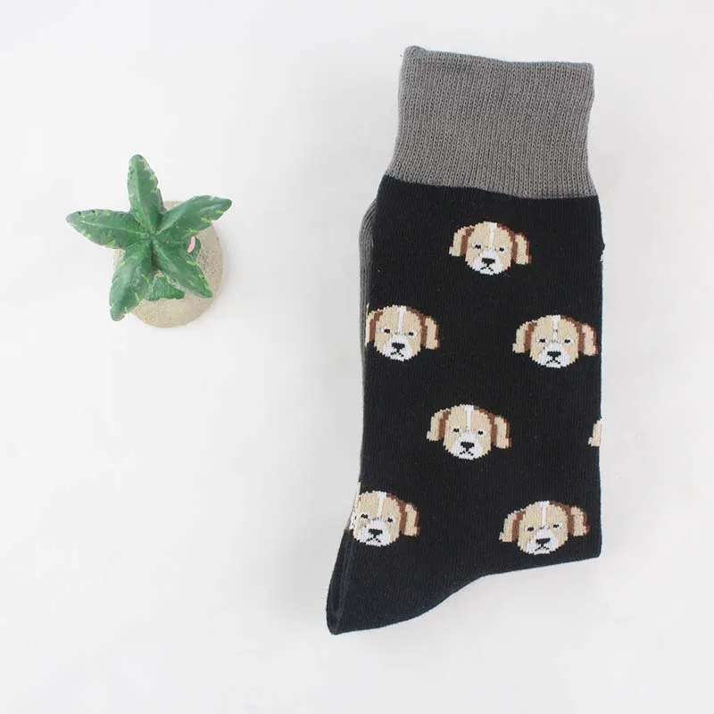 Смешные носки Харадзюку, большой размер, хип-хоп мужские носки для пиццы/суши, животных, собак, Кита, слона, мужские подарочные носки - Цвет: 9