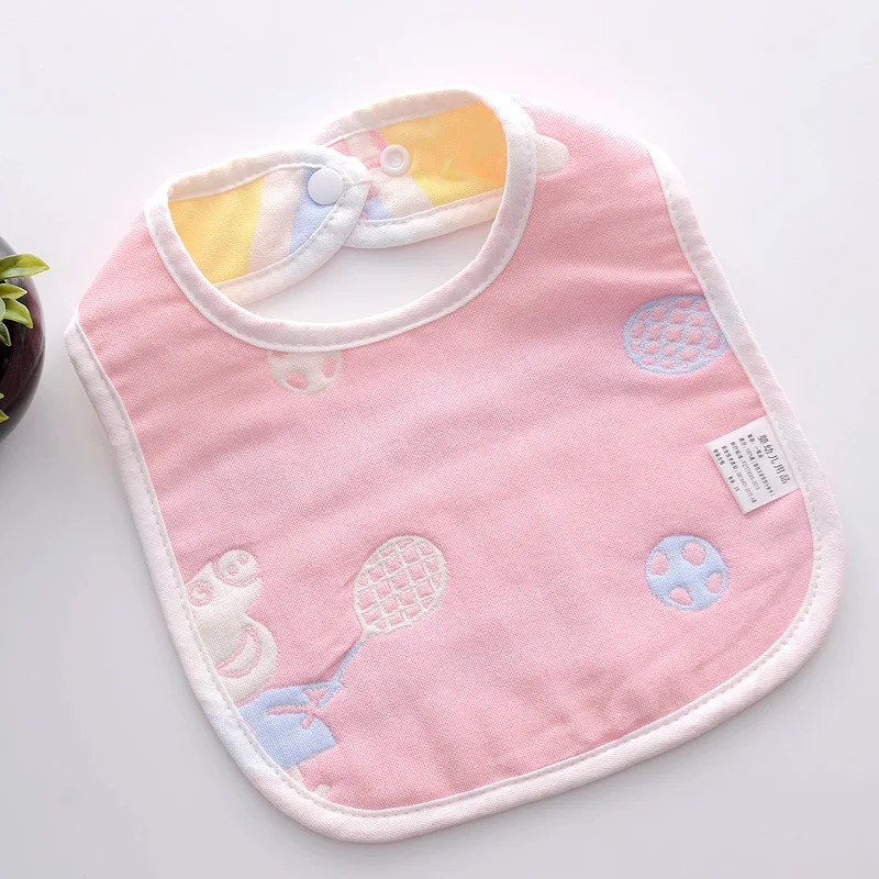 Newborn Baby Bibs U-design cotton gauze baby bibs feeding smock infant burp