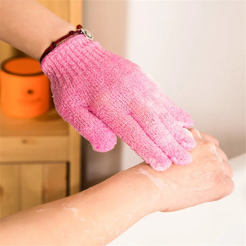 10pcs/lot Body Cleaning Bath Glove Scrubber Wash Skin Glove Bathroom
