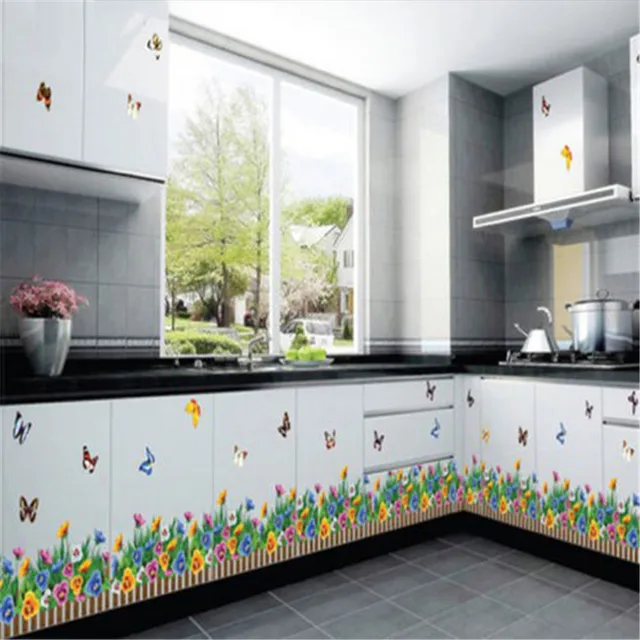 Rumput Hijau Bunga Kupu Stiker Dinding Dilepas Art Diy Rumput Hijau Bunga Kupu Stiker Dinding Dilepas Art Diy Dekorasi Dapur Rumah