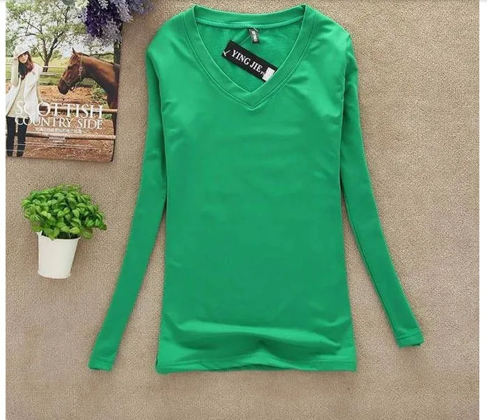 New 100% High Quality Sweaters V Neck Long Sleeved Pullover Women Sweater Basic Shirt Top Sweater Knitted Solid Black White 2033