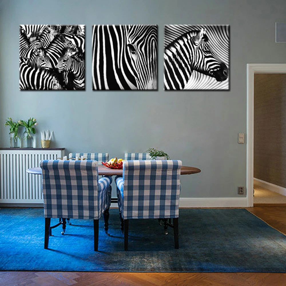 Online kopen wholesale zebra print schilderen uit china zebra ...
