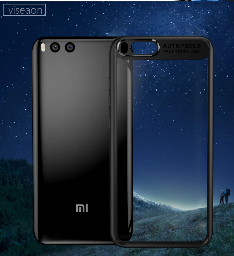 

For Xiaomi mi 6 Case Cover Ultra Thin Transparent Case For Xiaomi Mi 6 Full Protect Hard PC Case For Xiaomi mi 6 Coque Fundas