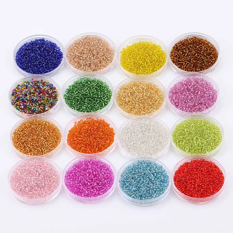 

diy jewelry accessories silver beads 2mm loose beads handmade beading materials