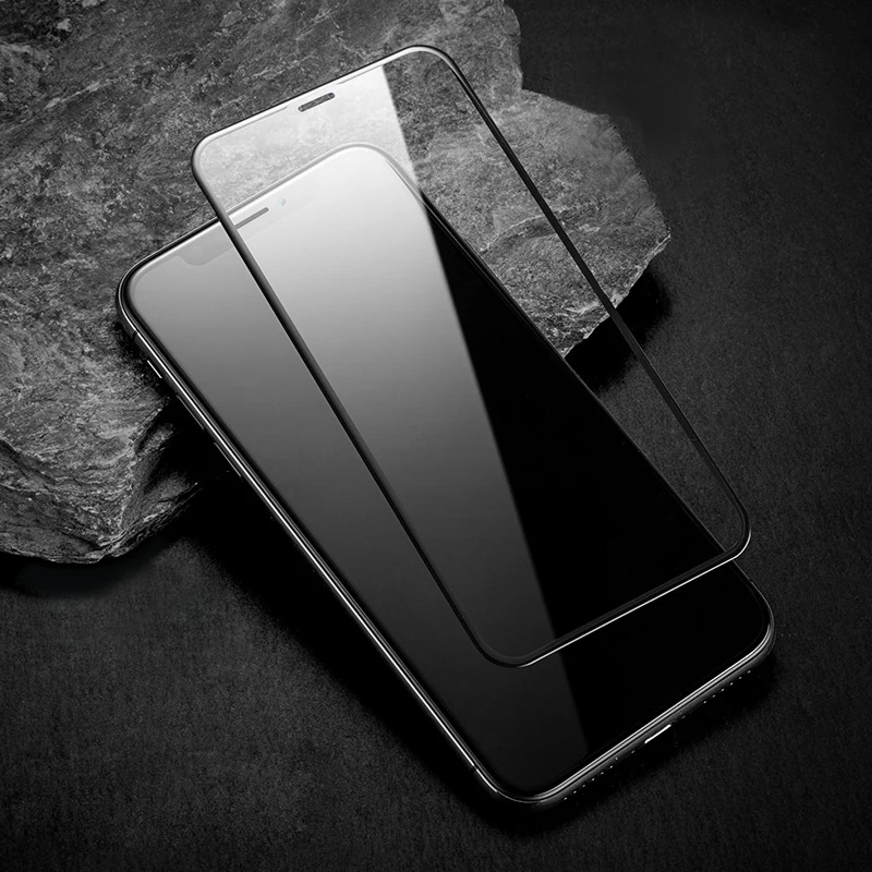 Изогнутое стекло CHYI для iphone 11 pro Max защита экрана с полным клеем олеофобное