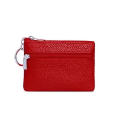 Удобная маленькая сумочка из натуральной кожи для монет, автобусная посылка, карман на молнии, кошелек для ключей, логотип на заказ