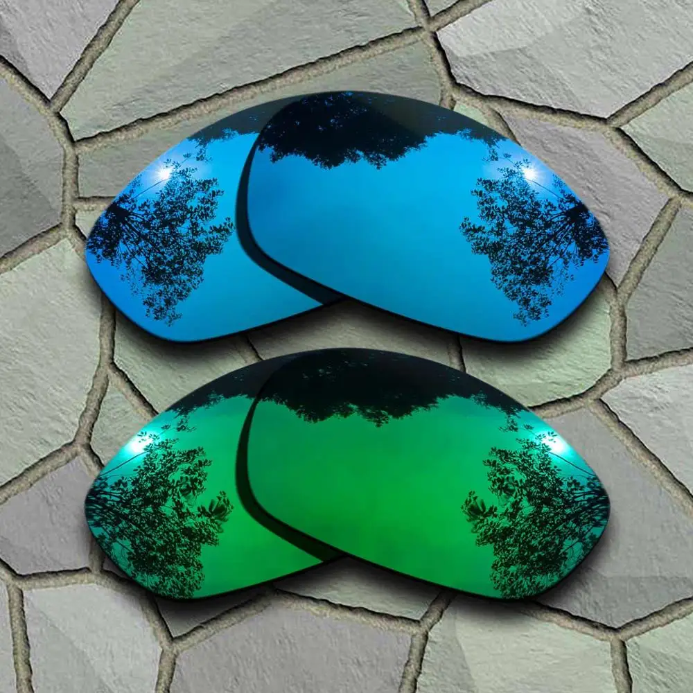Sky Blue-Jade Green Небесно-голубые и нефритовые зеленые солнцезащитные очки поляризованные Сменные линзы для прямой куртки Оукли 2007 - Цвет линз: Sky Blue-Jade Green