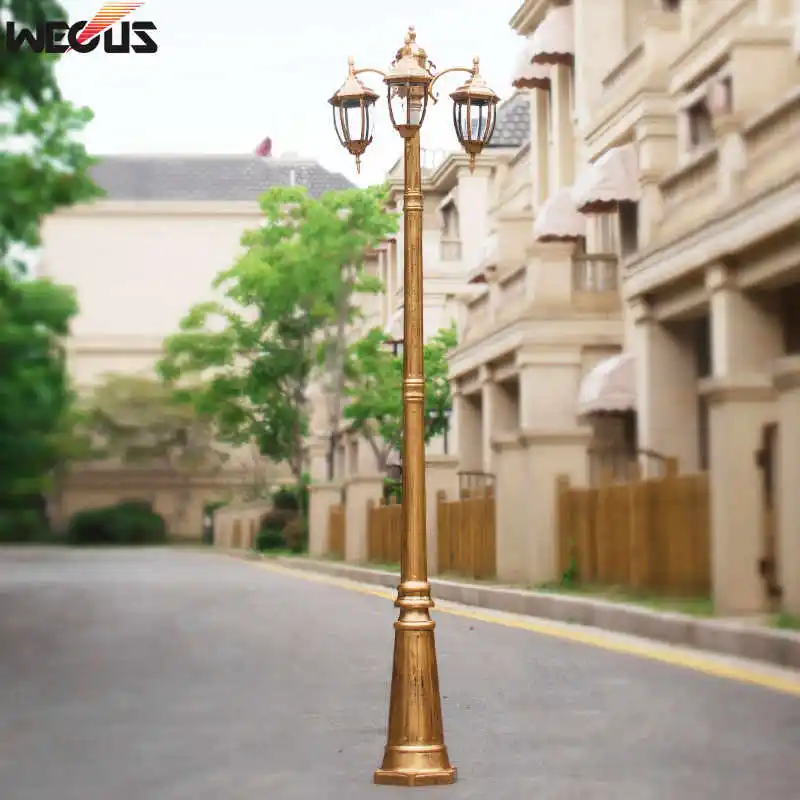 LED Lamp Solar Garden Lights LED Street Lamp European Outdoor Garden Light Waterproof Garden Villa Lawn Lamp Engineering Special Wall Pillar Head Road Lamps