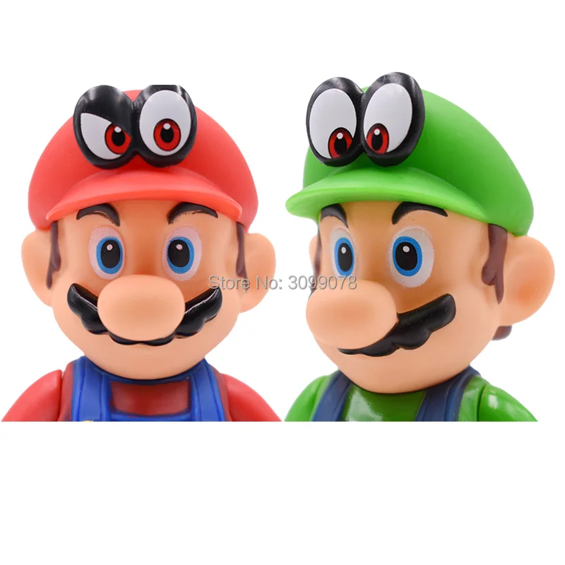 13 см Super Mario Bros Луиджи, Марио, Йоши Купа Йоши Марио Maker Odyssey гриб Toadette PVC Фигурки игрушки модельные куклы