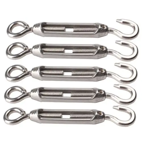 5Pcs M4 Stainless Steel 304 Hook Eye Turnbuckle Wire Rope Tension huismerk kopen in de aanbieding 5Pcs M4 Stainless Steel 304 Hook Eye Turnbuckle Wire Rope Tension huismerk kopen in de aanbieding