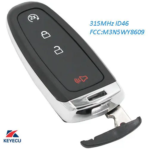 KEYECU Replacement Remote Start Smart Prox Key Fob Transmitter 4B for