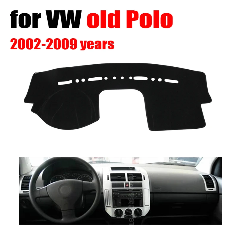 RKAC Car dashboard covers mat for VOLKSWAGEN VW old polo 2002 2009 Left