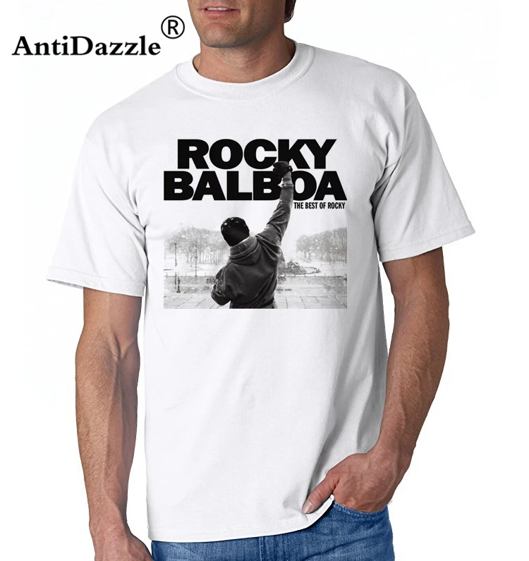 ROCKY BALBOA Men T-Shirts Summer Fitness Tees Shirts Man Short Sleeve Cotton TShirt Crew Neck XS-3XL Brand Clothing Of Teenager | Мужская