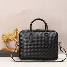 Kaisiludi кожаная тканая Мужская сумка горизонтальная Мужская сумка портфель Компьютерная сумка деловая сумка Одиночная Наплечная Сумка; трендовая