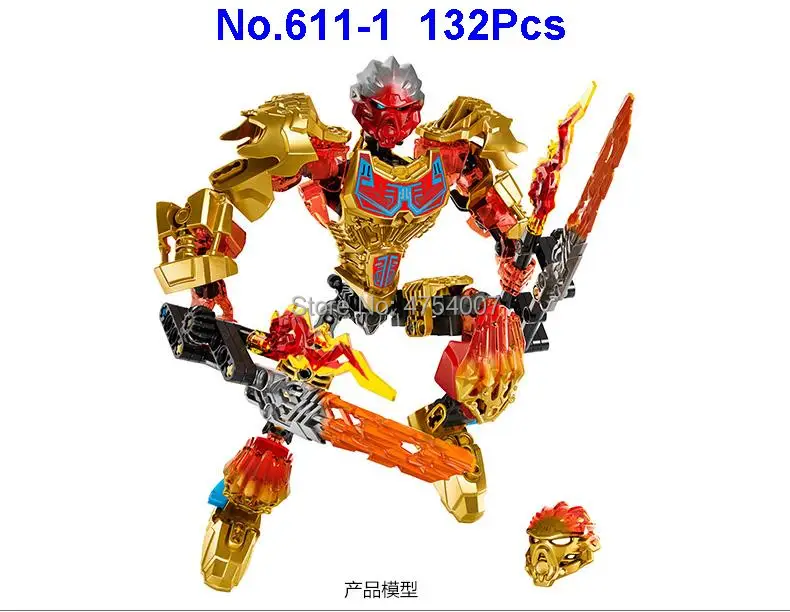 611-1 132 шт bionicle серия tahu 71308 строительный блок игрушка