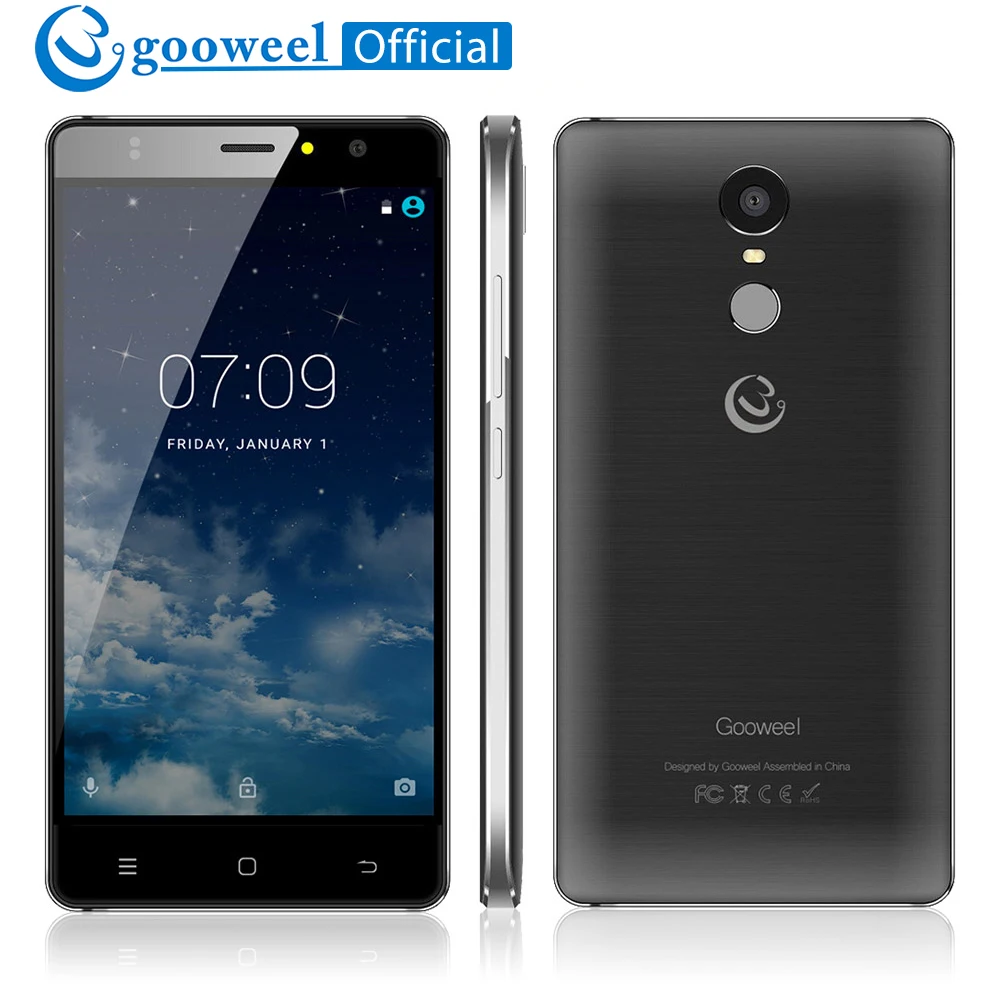 Gooweel M17 смартфон 4G отпечатков пальцев ID mtk6737 четыре ядра 5 дюйма HD ips мобильный
