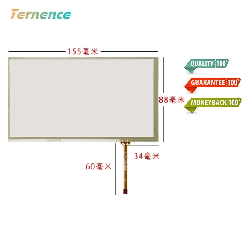 #*Cheap Skylarpu 6.5 #039; #039; inch Touchscreen For Audi A3 A4 original car screen for Mercedes Benz upgrade Resistance touch screen 155mm*88mm