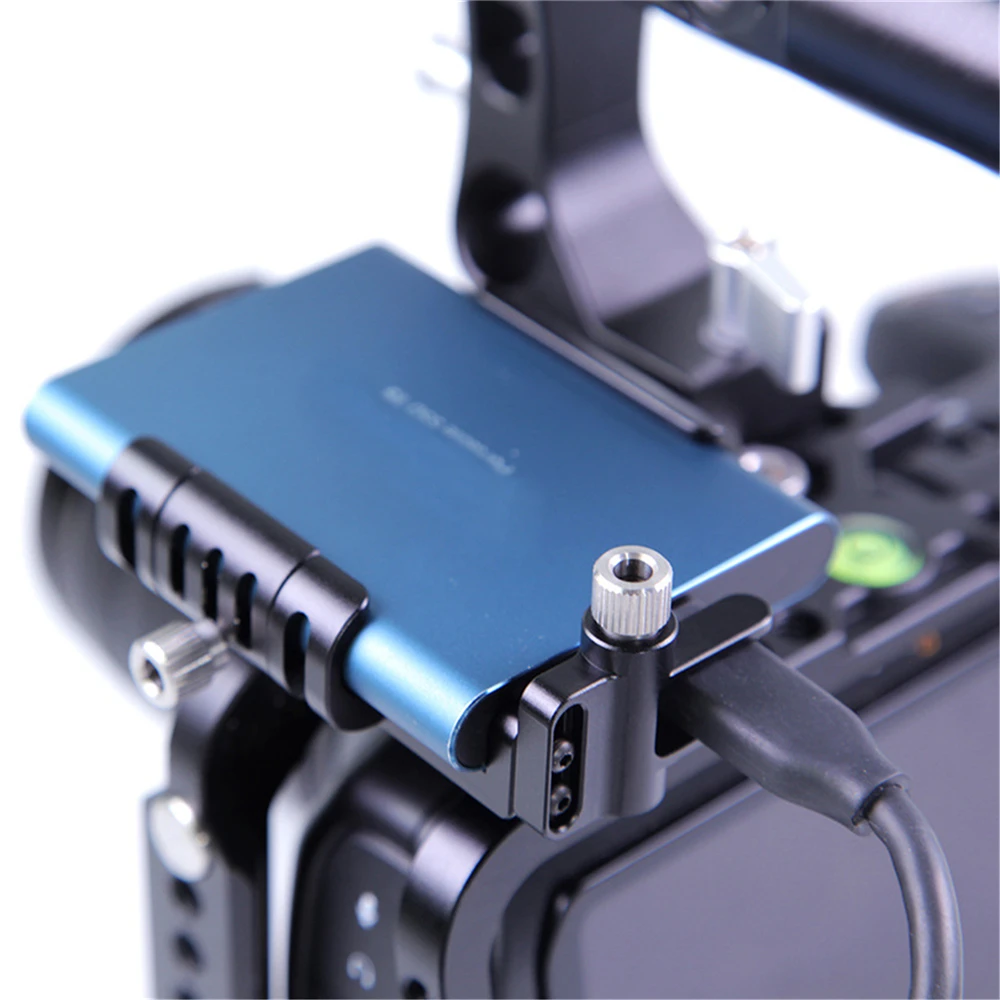  Für Samsung T5 SSD Mit USB-C Kabel Käfig Clamp für Lanparte BMPCC 4K Kamera Quick Release Kalten Sc