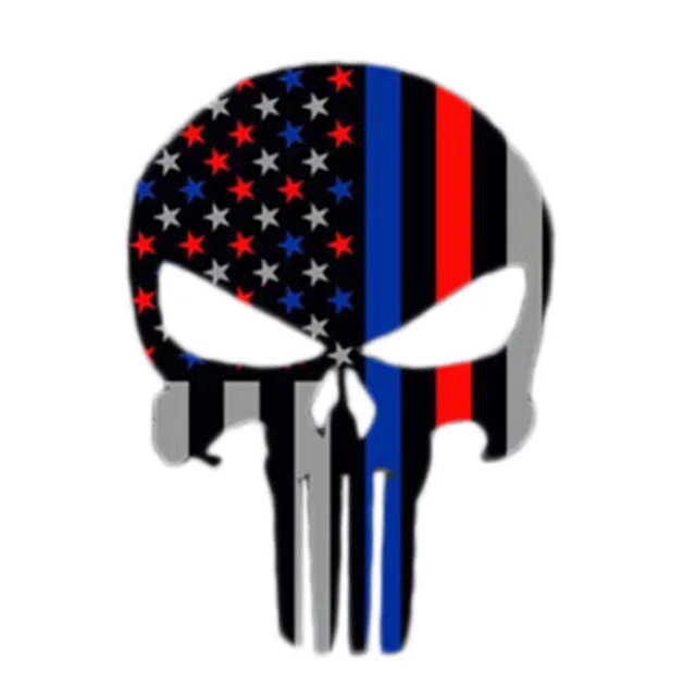 Thin Blue Line Decal Police Punisher Skull Vinyl Decal Sticker In 2020 thin-blue-line-decal-police-punisher-skull-vinyl-decal-sticker-in-2020