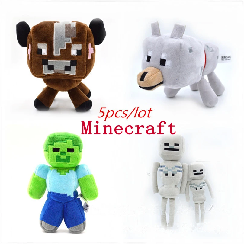 lobo minecraft peluche