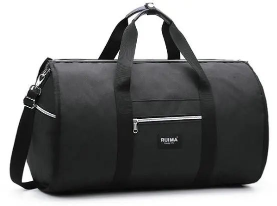 Складная сумка для костюма, водонепроницаемая оксфордская мужская дорожная сумка, ручная кладь, Большая складная деловая дорожная сумка для костюма - Цвет: black