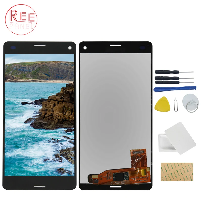 

Reepanel Touch Screen LCD For SONY Xperia Z3 Compact Display Frame Z3 Mini D5803 D5833 Digitizer For SONY Xperia Z3 Compact LCD