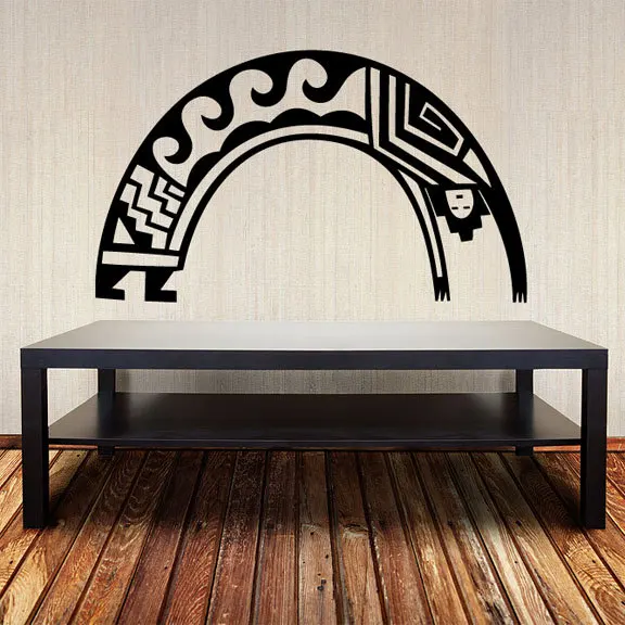 Us 9 0 Arching Man Wall Decal Vinilos Decorativos Native American Modern Fashion Home Decor Living Room Bedroom Special Design In Wall Stickers From
