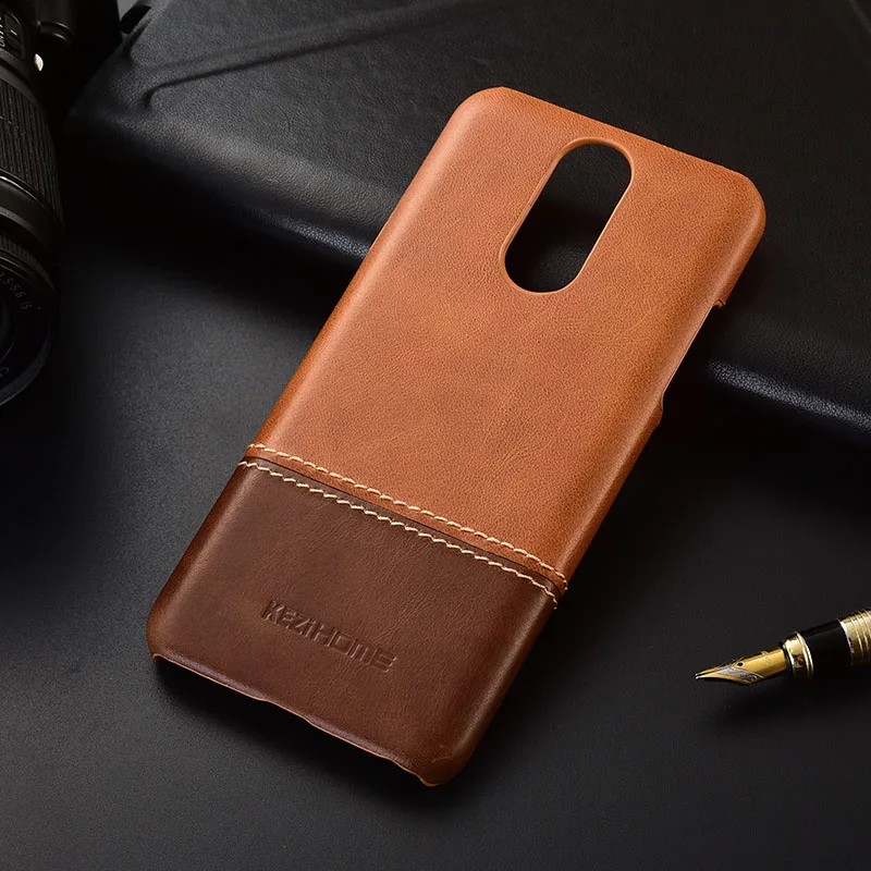 

Luxury brand thin vintage genuine leather back cover case For LG Q7 phone cases and covers LGQ7 shell