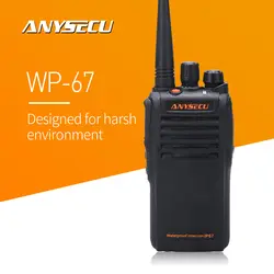 Anysecu Walkie Talkie WP-67 IP67 водонепроницаемый радио UHF400-470MHz с 2800 mAh Батарея