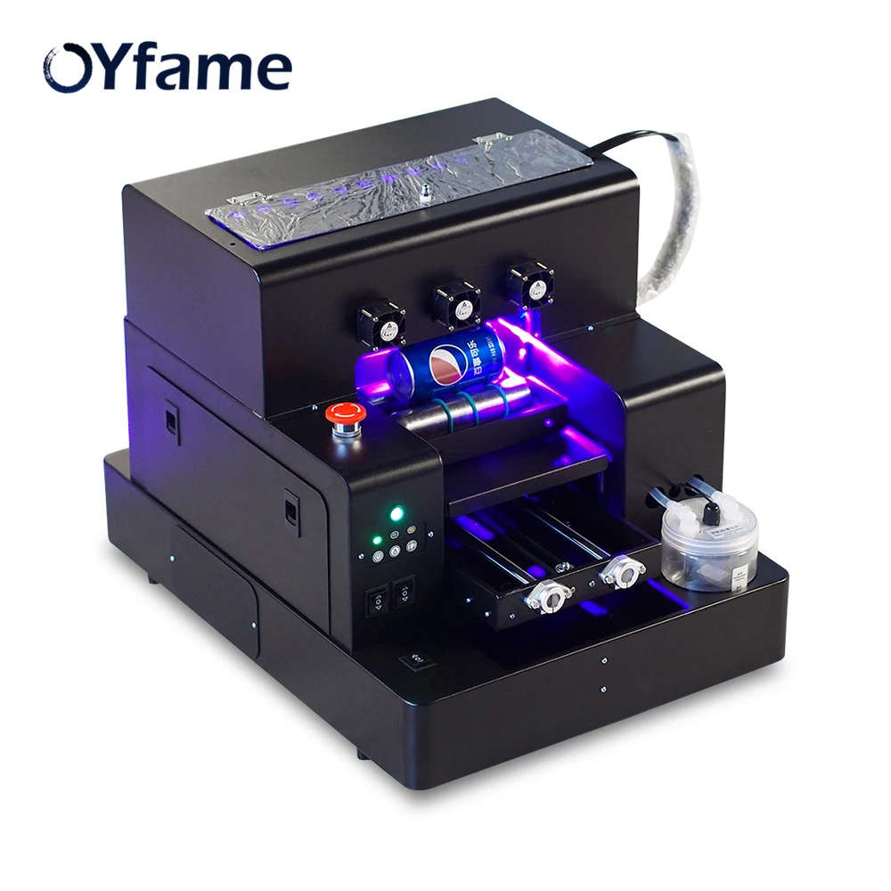 OYfame автоматический А4 УФ принтер для цилиндрической бутылки чехол телефона и