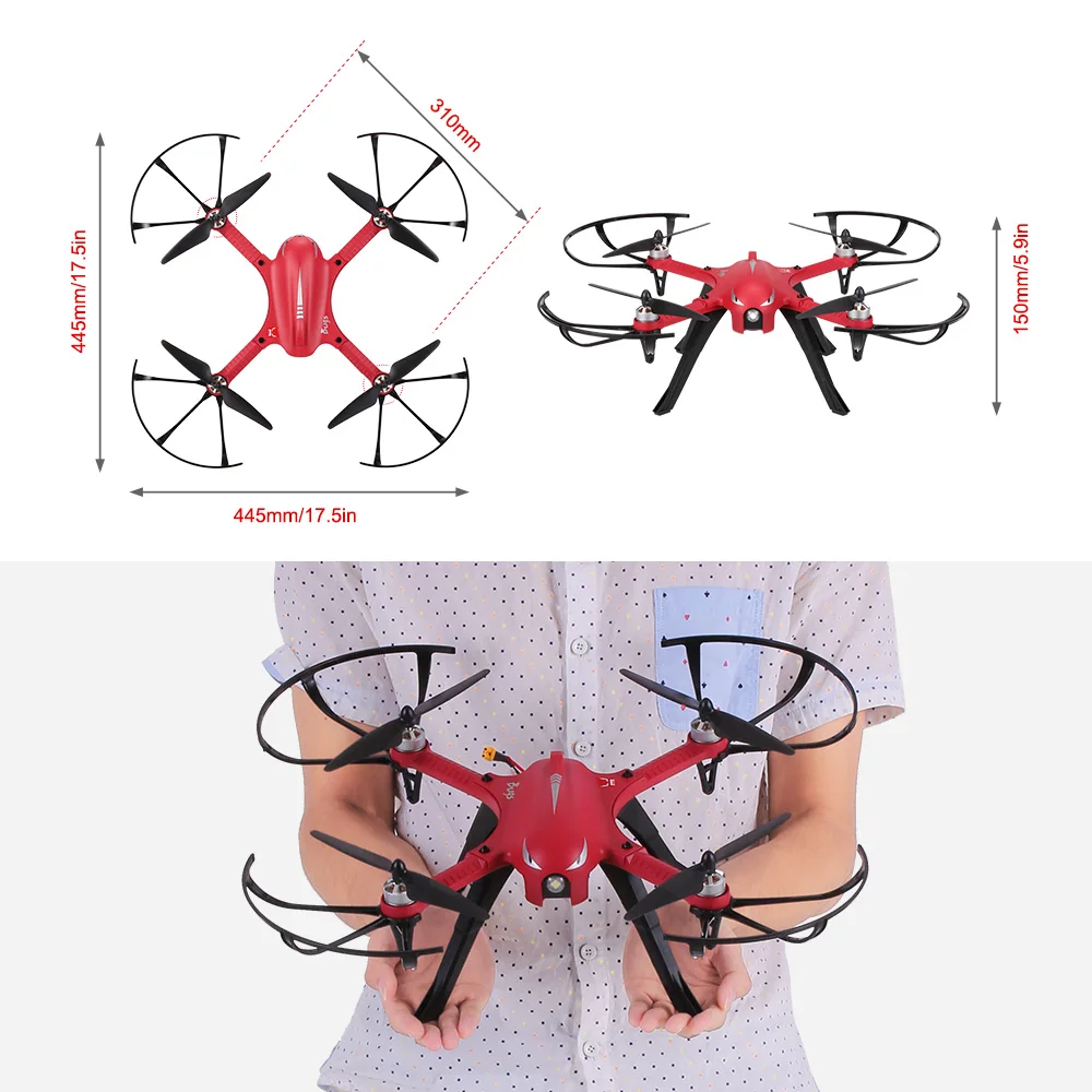 MJX Bugs 3 2,4G 6-Axis Gyro бесщеточный двигатель независимый ESC дрона с дистанционным управлением Поддержка C4000 для Gopro 3/4 экшн-камеры XiaoYi Камера RC Quad