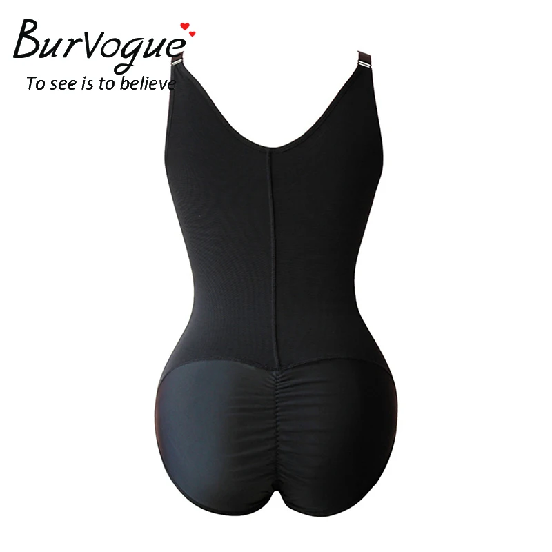 Burvogue, женское нижнее белье для похудения, Цельный боди, Корректирующее белье, овербюст, молния, Корректирующее белье для тела, S-6XL, белье размера плюс, утягивающее белье