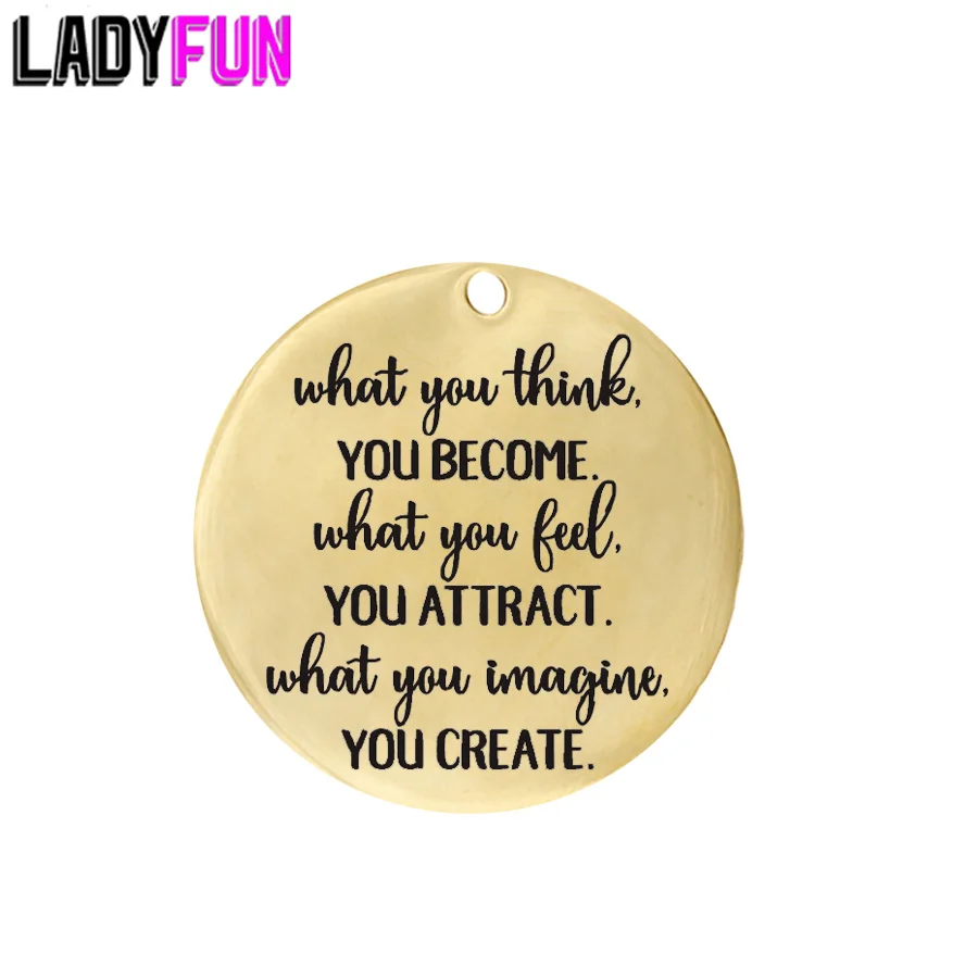 Ladyfun 2019 настраиваемый кулон Будды из нержавеющей стали что вы думаете станете тем