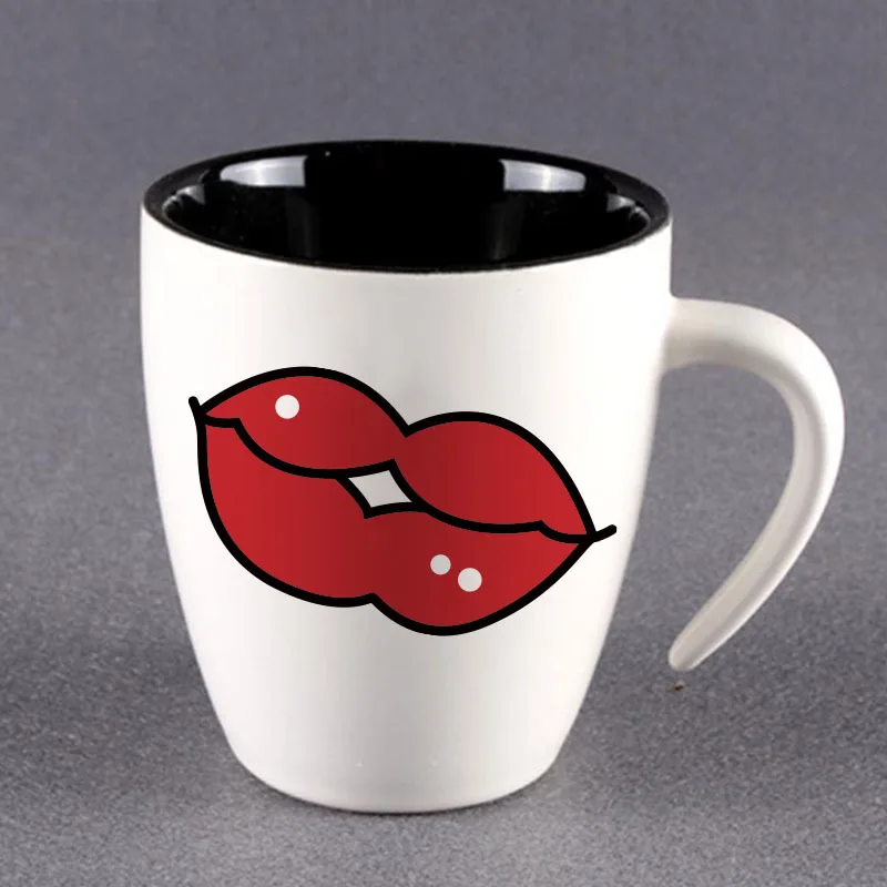 4pcs/Set cup Vinyl Decal Stickers For Wedding / Party Decoration red