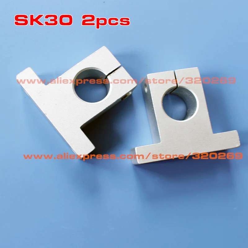 

2pcs SK30 SH30A Shaft Support for 30mm Linear Round Shaft XYZ Table CNC