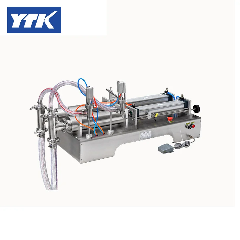 YTK 1000-5000 мл с двойной головкой жидкость или софтнапиток пневматическая машина для наполнения