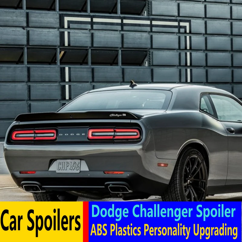 Для Dodge Challenger спойлер Высокое качество ABS Материал заднее крыло автомобиля праймер цвет задний стиль Спойлеры