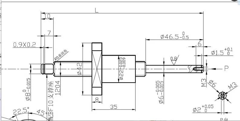 1204B341 шариковый винт на заказ для 17HS5005-K6