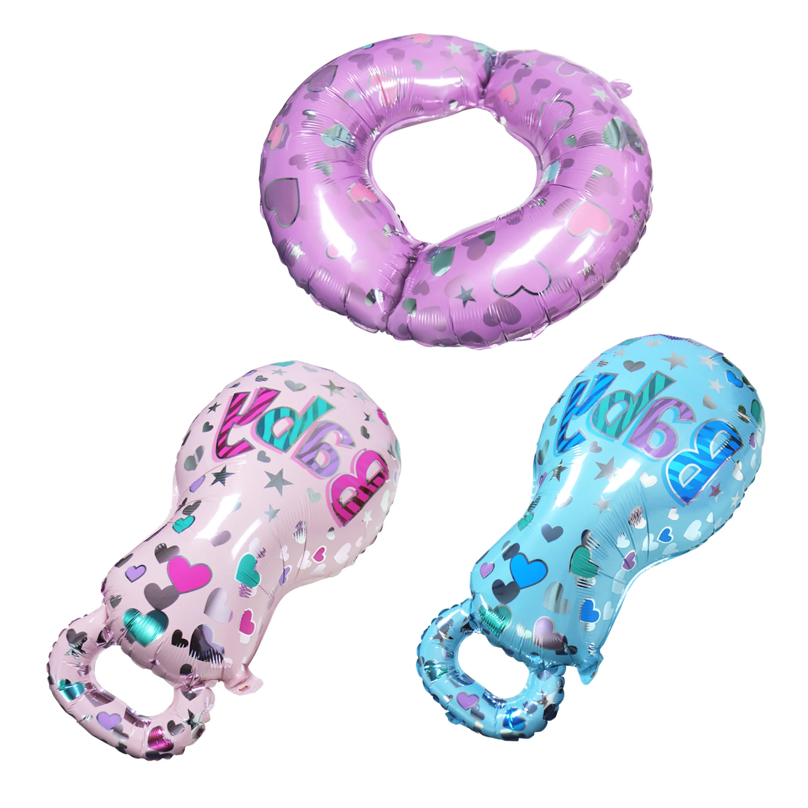 1st Baby Shower Large Size Baby Pacifier Foil Balloons Kids Birthday Helium Baloons Party