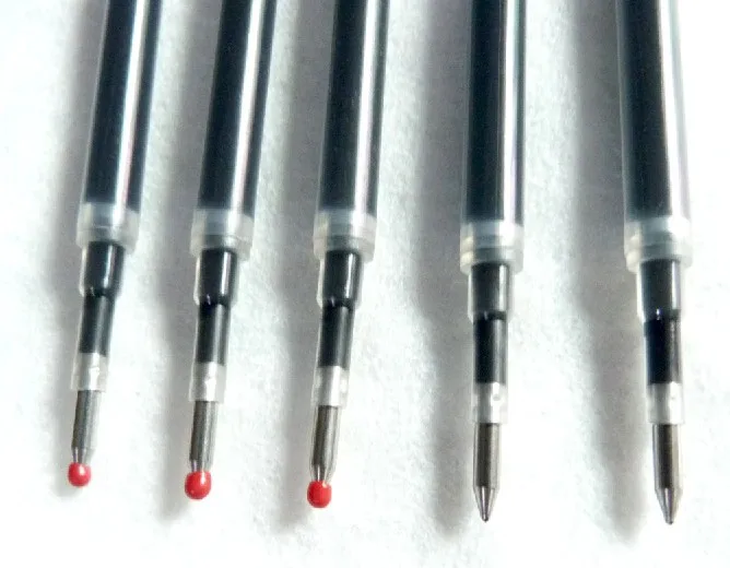 Ролик гелевая ручка чернил пополнения синий и черный цвет на выбор