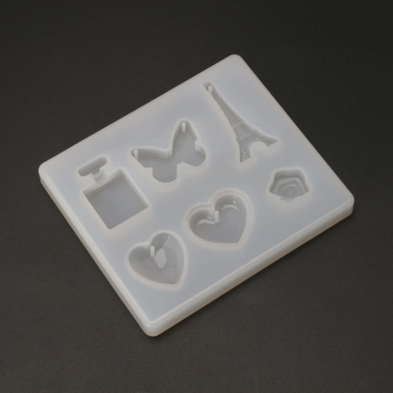 Силиконовое формовое зеркало ремесла DIY Подвеска для ювелирных изделий эпоксидная полимерная для торта