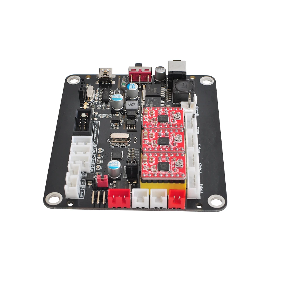  Nuevo controlador de 3 ejes Control CNC tablero USB doble Y tablero de eje con Control GRBL para má